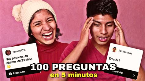 CONTESTAMOS 100 PREGUNTAS EN 5 MINUTOS YouTube