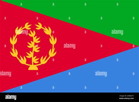 Flag Of Eritrea Eritrean National Banner And Patriotic Symbol