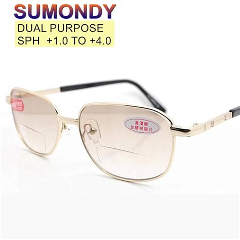 Sumondy Dual Purpose Bifocal Reading Glasses Sunglasses Men Women Brown Or Clear Lens Near And Far