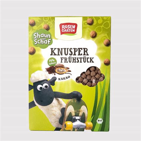 Rosengarten Shaun das Schaf Knusper Frühstück Kakao 325g Landwuerth