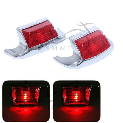 Red Front Rear Fender Tip Light For Harley Ultra Classic Electra Glide Softail Ebay