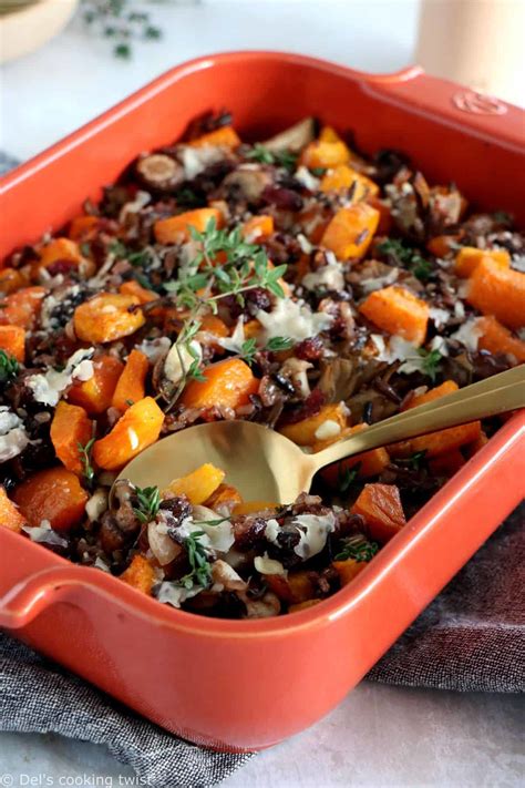 Butternut Squash And Wild Rice Casserole Del S Cooking Twist