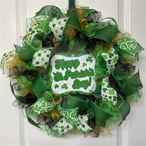 St Patricks Wreath St Patricks Day Wreathsaint Patricks Wreathst