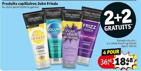 Promo Produits Capillaires John Frieda Chez Kruidvat Icatalogue Fr