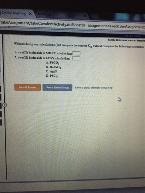 Solved Without Doing Any Calculations Just Compare The Chegg