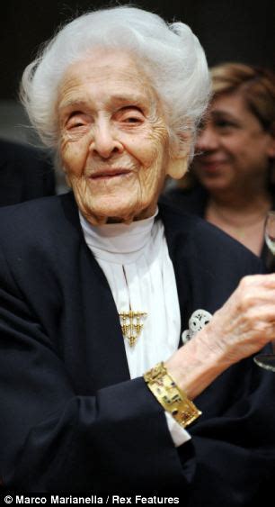 Rita Levi Montalcini Nobel Prize Winning Biologist Who Was Forced To