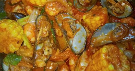 Resep Kerang Seafood Saus Padang Ala Resto Kekinian Oleh Ummu Wafa