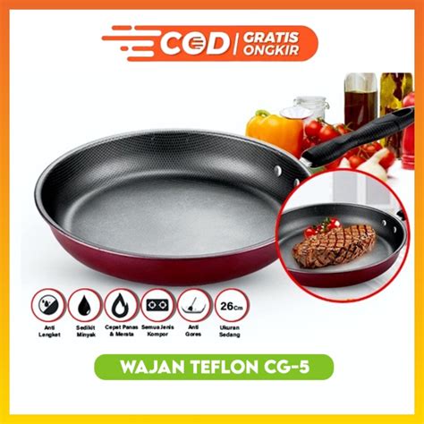 Jual Wajan Teflon 26 CM Fry Pan Teflon Murah CG 5 WHFURNITURE Shopee