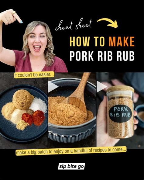 Pork Rib Rub - Easy Homemade Recipe - Sip Bite Go