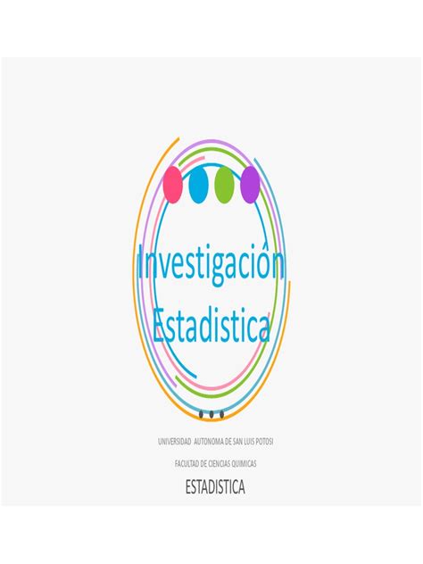 Tema 2 Investigación Estadistica Pdf Estadísticas Método Científico