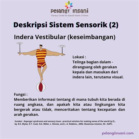 Deskripsi Sistem Sensorik Indra Vestibular Pelangi Insani