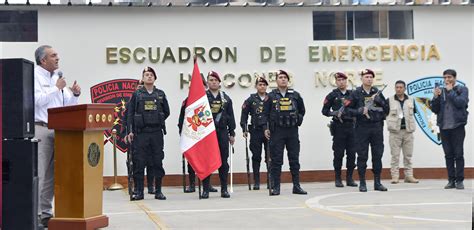 Inauguran Nueva Base Policial Motorizada De Los Halcones En El Distrito