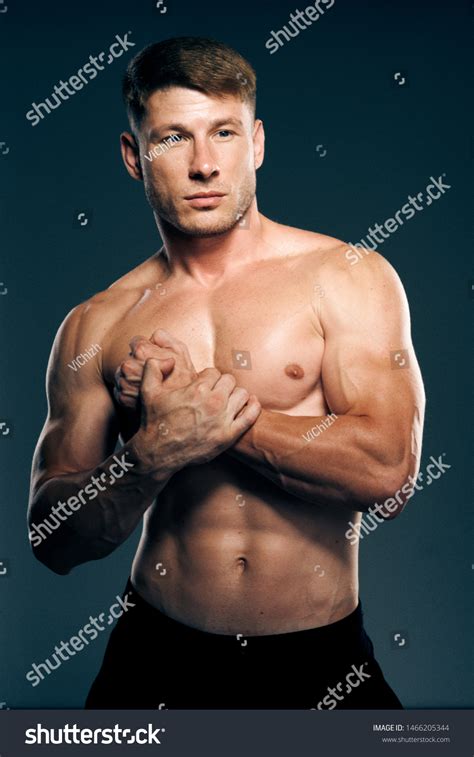 Strong Man Biceps Naked Torso Stock Photo 1466205344 Shutterstock