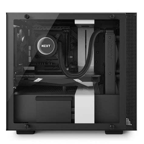 Nzxt H200i Smart Tempered Glass Mini Itx Case Matte White Ca H200w