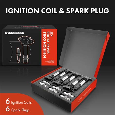 6x Ignition Coil IRIDIUM Spark Plug Kits For Volvo S60 S80 V70 XC70