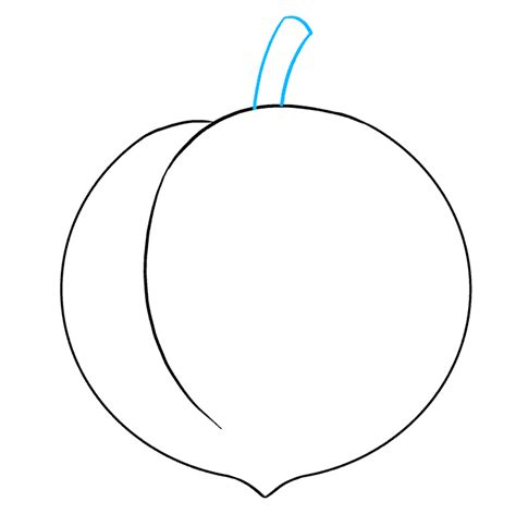 How to Draw a Peach - Really Easy Drawing Tutorial