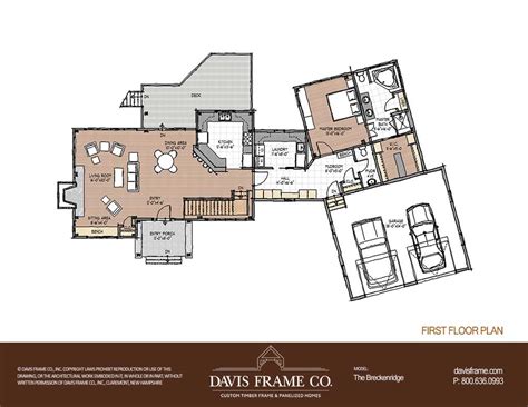 The Breckenridge Floor Plan Timber Frame Plans Davis Frame