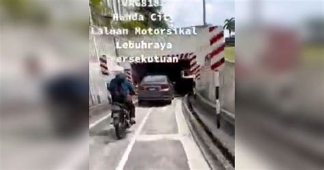 Polis Cari Pemandu Honda City Masuk Lorong Motosikal Harian Metro