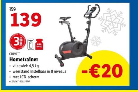 Crivit Hometrainer Promotie Bij Lidl