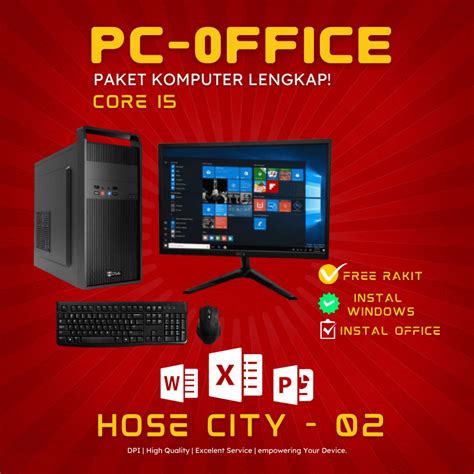 Jual Komputer Rakitan Lengkap Fullset Murah Intel Core I Ram Gb Hdd