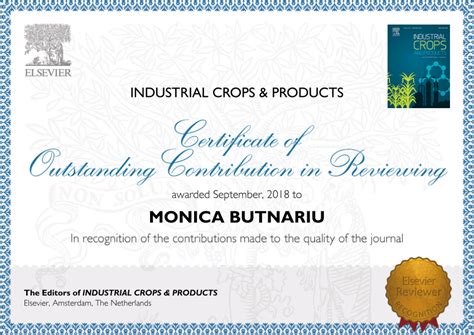 (PDF) Certificate Industrial Crops & Products