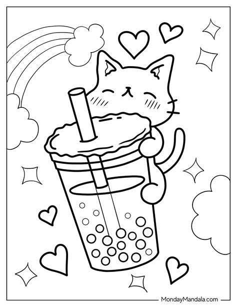 20 Boba Tea Coloring Pages Free PDF Printables