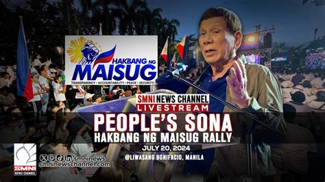 Live Peoples Sona Hakbang Ng Maisug Rally Sa Liwasang Bonifacio