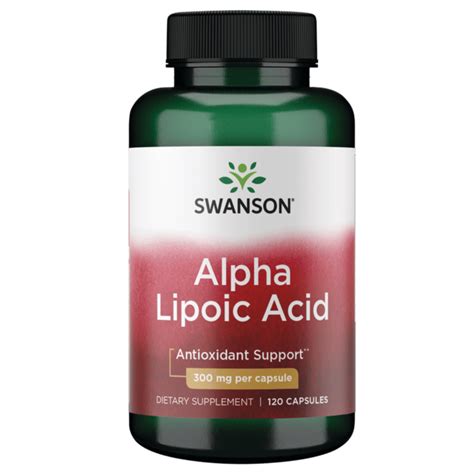 Alpha Lipoic Acid 300 Mg Supplement Swanson Health Products