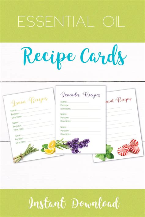 Printable Essential Oil Recipes Printable Templates