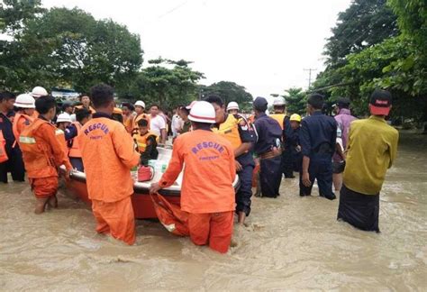 Myanmar Dam Breach Floods Villages And Drives Thousands From Homes