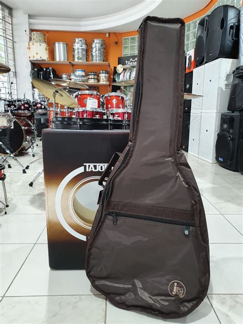 Capa Viol O Folk Extra Luxo Acolchoada Nylon Marrom Look Music