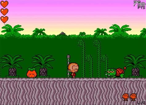 The Videogames Museum: PC GENJIN / BONK´S ADVENTURE ( PC ENGINE / TURBOGRAFX 16)