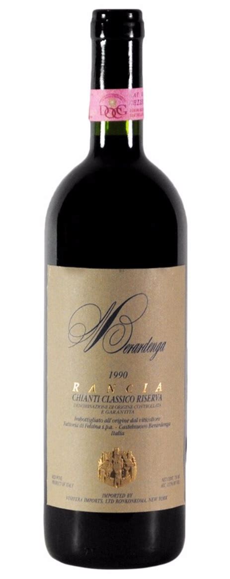 Buy 1990 Fattoria di Felsina Chianti Classico Berardenga Rancia Riserva - DNU 750ML Online