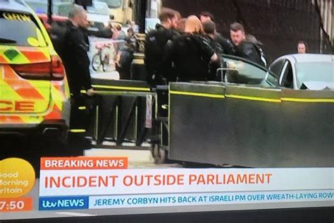 Parliament Incident Several Injured And Man Arrested After Car Crashes