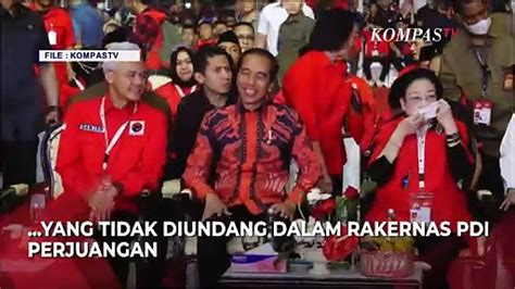 Respons Pramono Anung Soal Jokowi Tak Diundang Ke Rakernas Pdip Video