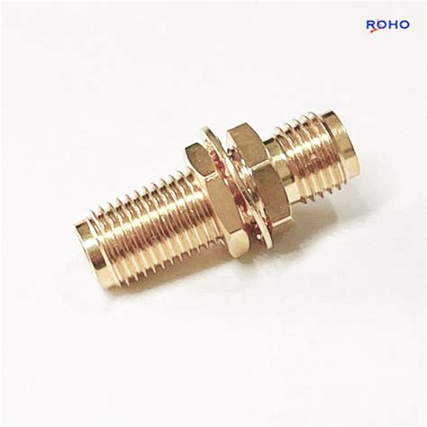 Sma Female To Sma Female Bulkhead Mount Rf Connector Adapter Sma To Sma Adapter And Rf Adapter