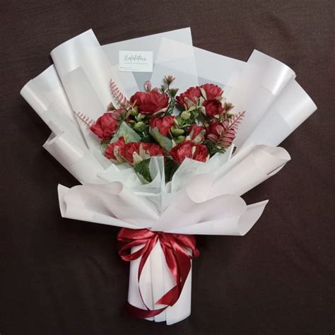 Jual Bouquet Bunga Palsu Artifisial Buket Bunga Palsu Minji Shopee