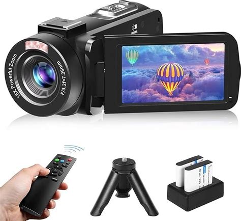 Vetek Video Camera Camcorder P Mp Vlogging Camera For Youtube