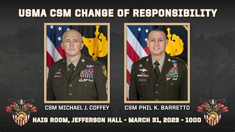 U S Military Academy CSM Change Of Responsibility YouTube