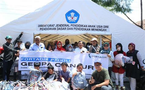 Fortadik Salurkan Bantuan Donasi Gempa Cianjur Terima Kasih Para Donatur