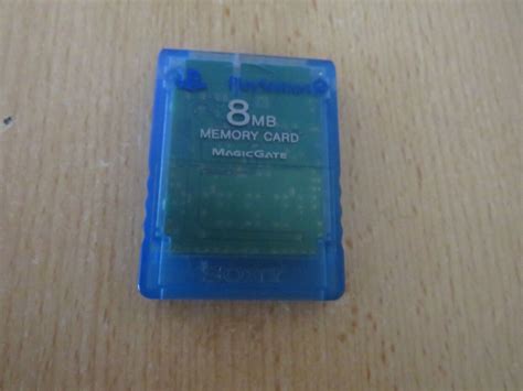 OFFICIAL BLUE 8MB PS2 MEMORY CARD For PLAYSTATION 2 EBay