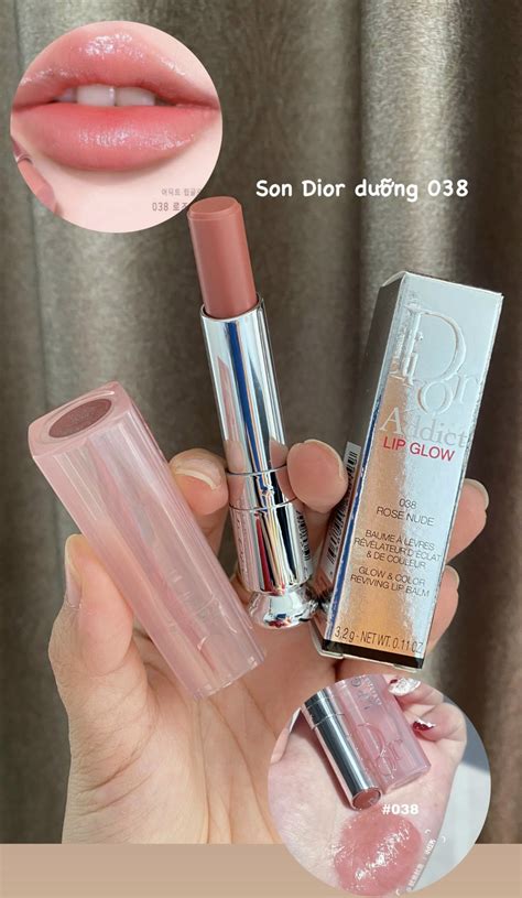 Son Dưỡng Dior Addict Lip Glow Màu 038 Rose Nude Hồng Đất Wearperfume