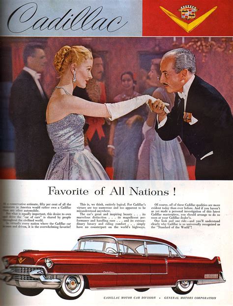 1955 Cadillac Vintage Autos Oude Autos Poster