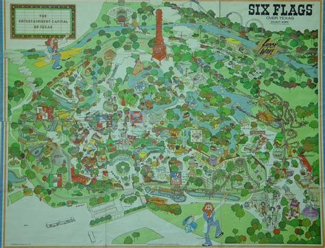 Six Flags Over Texas Map - Printable Maps