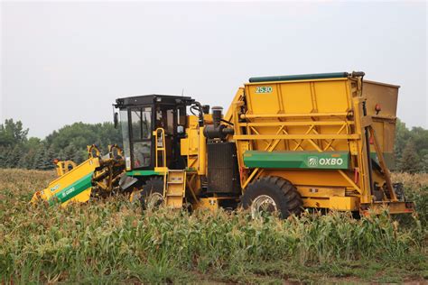 Spinach Harvester Machine 2530 Oxbo Green Beans Sweet Corn