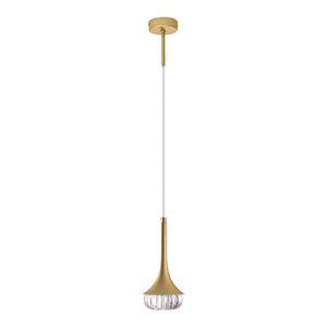 Pendente Arandela Ouro E Ambar Korina 12cm Led 1x G9 Bf Starlux