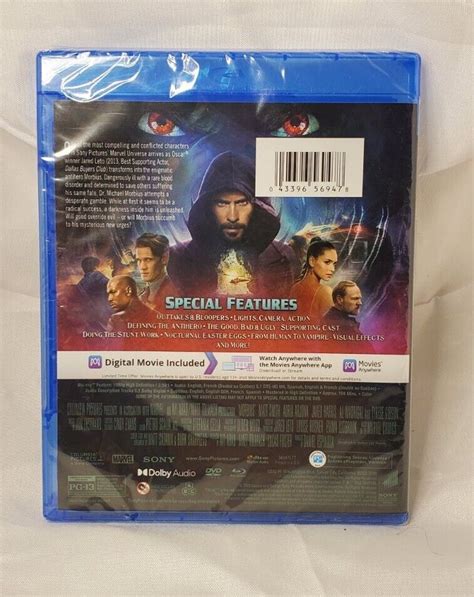 Morbius Blu Ray Dvd Digital New Sealed W Jared Leto