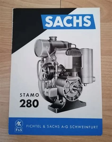 SACHS STAMO 280 Sachs Motor Datenblatt Prospekt Standmotor