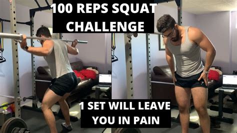 Barbell Rep Squat Challenge Bigger Quads Glutes In Only One Set