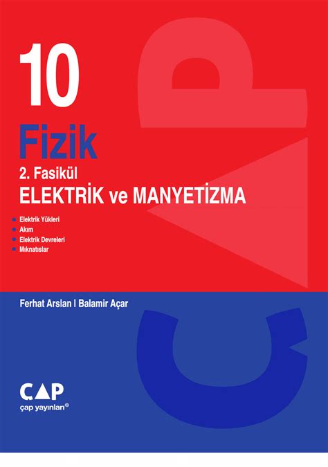 Çap 10 Sınıf Fizik 2 Fasikül Elektrik ve Manyetizma PDF indir